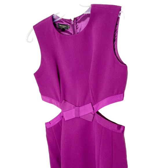 Ted Baker Jaycee Cut-out Bow Dress in Purple - Picture 6 of 6